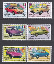 AJMAN -1971   Samochody sportowe Porsche Jaguar Chevrolet Toyota Alfa Romeo MNH na sprzedaż  PL