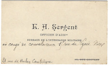 Carte visite officier d'occasion  Saint-Julien-l'Ars