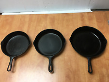 Vintage GRISWOLD Cast Iron SKILLET Frying Pan Set #7 8 9 READ Erie PA(2) for sale  Shipping to South Africa