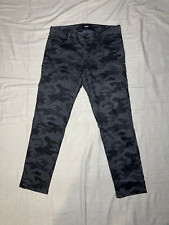 Hudson Jeans women size 31W Collin Flap Skinny Jean Black Camo for sale  Shipping to South Africa
