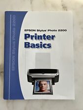 Epson Stylus 2200 Printer Basics Photo Instructions Care Use Book Manual for sale  Henderson