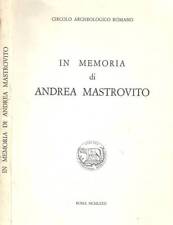Memoria andrea mastrovito. usato  Italia