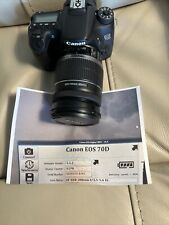 Canon EOS 70D 20.2MP DSLR Camera + 18-200 Lens - Incredibly Low Shutter Ct 5,170 for sale  Shipping to South Africa