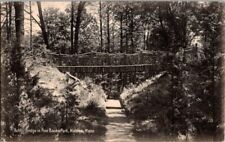 Usado, Postal Vintage Puente Rústico Bancos de Pino Park Malden MA Massachusetts A-686 segunda mano  Embacar hacia Argentina