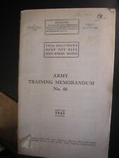 Used, British Army Training Manual 1943 Military History Tactics Weapons Germany Tanks for sale  SOUTHEND-ON-SEA