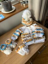 Baby cardigan hat for sale  ROTHERHAM