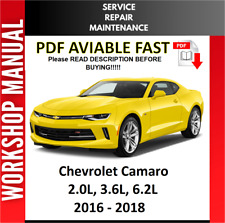 Chevrolet Camaro 2016 2017 2018 manual de taller de reparación de servicio segunda mano  Embacar hacia Argentina