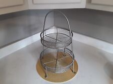 Used, 2 Tier Fruit Basket Stand -  Metal Serving Tray for Storage for sale  Shipping to South Africa