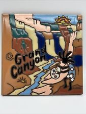 Earthtones Grand Canyon Kokopelli Art Tile Trivet Harvey 6 x 6 1995 Artist Krit for sale  Shipping to South Africa