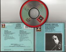 Usado, BRAHMS & SIBELIUS Violin Concerto cd EMI 1987 Japan press No IFPI Ginette Neveu comprar usado  Enviando para Brazil
