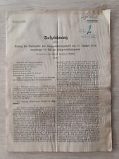 1918 aufzeichnung vorstandssit gebraucht kaufen  Jena
