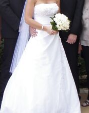 Vestido de novia blanco para mujer talla 8 segunda mano  Embacar hacia Argentina