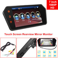Kit de espejo retrovisor con pantalla táctil HD de 7 pulgadas para automóvil contacto Bluetooth FM MP5 segunda mano  Embacar hacia Mexico