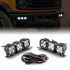 Used, For 2021-2022 2023 24 Ford Bronco Front Bumper LED Fog Light Lamp 240W Combo Kit for sale  Shipping to South Africa