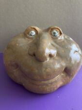 Pottery Funny Face Rock,Stone,Pebble Figure,Ornament for sale  Shipping to South Africa