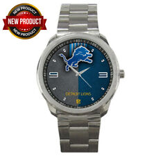 Relógios de pulso unissex adulto esporte personalizado equipe Detroit Lions NFL melhor estilo relógio comprar usado  Enviando para Brazil