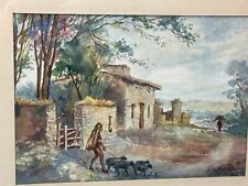 Vintage watercolor painting for sale  Walled Lake