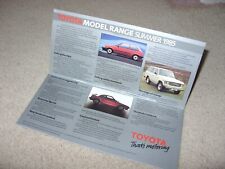 Toyota range sales for sale  WIRRAL