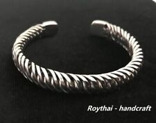 Pulseiras pulseira feita à mão fio de solda de aço inoxidável cor prata #5 comprar usado  Enviando para Brazil