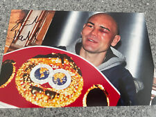 Usado, Foto de boxeo firmada por Stuart Hall. Autógrafos de recuerdos de boxeo segunda mano  Embacar hacia Argentina
