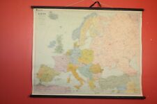 Rollkarte schulwandkarte europ gebraucht kaufen  Dresden