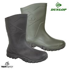 Usado, Dunlop Dee panturrilha curta meio comprimento qualidade PVC borracha Wellington botas Wellies  comprar usado  Enviando para Brazil