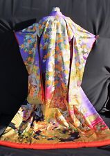 Uchikake Kimono Pure silk Wedding Vintage Bridal  Robe Japanese for sale  Shipping to South Africa