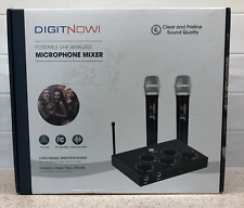 DigitNow! Portable UHF Wireless Microphone Mixer Karaoke (2 Long-Range Mics) for sale  Shipping to South Africa