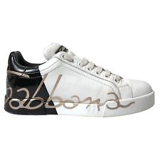 Dolce & Gabbana Zapatillas Blanco Negro Bajo Top Cordones EU35/US4.5 850usd segunda mano  Embacar hacia Argentina