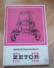 Ciągniki Zetor 5711 + 5718 + 6711 + 6718 instrukcja warsztatowa na sprzedaż  Wysyłka do Poland