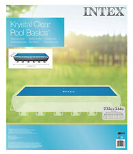 Used, Intex 24ft x 12ft Solar Cover Retangular Ultra Frame Swimming Pool #28017 for sale  Shipping to South Africa