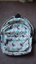 Cat pattern rucksack for sale  BEDFORD