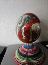 Vintage Decoupage African Themed Ostrich Egg for sale  Shipping to South Africa