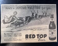 1943 Red Top Brewing Beer Christmas Newspaper Ad WWII WW2 Era Cincinnati Ohio for sale  Shipping to South Africa