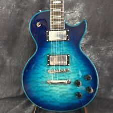 Novo Azul 6 Cordas Estilo LP Guitarra Elétrica Guitarras de Alta Qualidade Loja Personalizada comprar usado  Enviando para Brazil