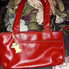 Used, radley red leather handbag for sale  BALLYMENA