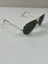 Ray Ban B&L USA 62[]14 Gold Aviator Sunglasses B10, used for sale  Shipping to South Africa