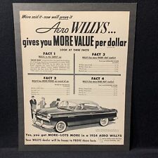 Anúncio de automóvel vintage 1954 Aero Willys comprar usado  Enviando para Brazil