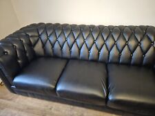 Black leather corner for sale  BRADFORD