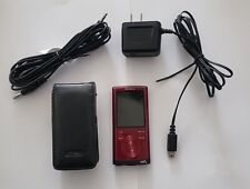 Sony Walkman NWZ-E354 rojo - reproductor de medios digitales con estuche de transporte de cuero PAQUETE segunda mano  Embacar hacia Argentina