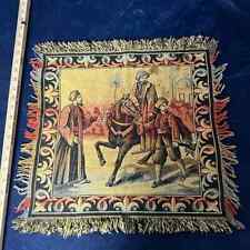 Vtg square tapestry for sale  Shipping to Ireland