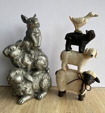 Stacked animal ornaments for sale  NOTTINGHAM