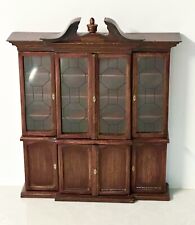 Dollhouse Miniature China Cabinet Display Hutch mahogany, 1:12 Scale for sale  Shipping to South Africa