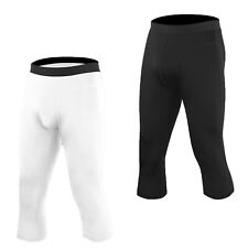 Men's Compression Pants Cool Dry Breathable Leggings Workout Sports Activewear, used for sale  Shipping to South Africa