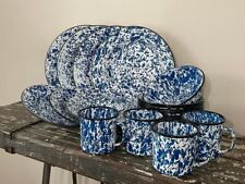 Blue white enamelware for sale  Scarville