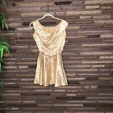 Mini vestido vintage bordado feito à mão cetim skatista XS comprar usado  Enviando para Brazil