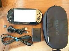 Sony PS Vita PCH-2000 ZA11 Slim Console Preto Com Carregador, Memória 4GB, Bolsa, usado comprar usado  Enviando para Brazil