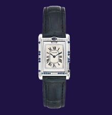 Cartier Basculante relógio de aço inoxidável ref.2386 com diamantes, safiras comprar usado  Enviando para Brazil