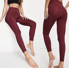 Leggings NIKE Yoga Dri-Fit feminina fita lurex cintura alta grande 7/8 comprar usado  Enviando para Brazil