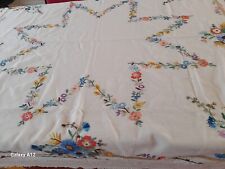Vintage embroidered tablecloth for sale  YEOVIL
